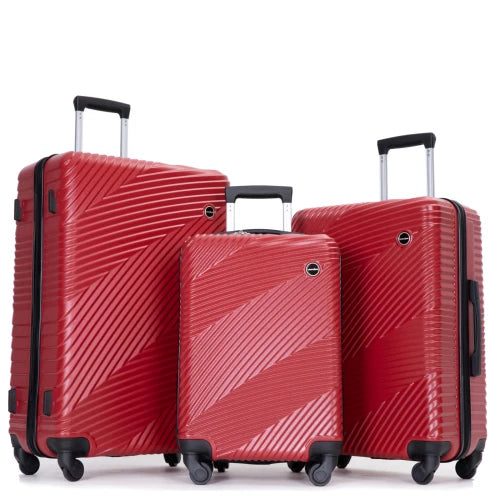 3-Piece Hardshell Lightweight Luggage Set with Spinner Wheels (20/24/28)