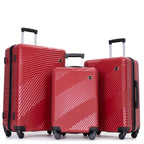 3-Piece Hardshell Lightweight Luggage Set with Spinner Wheels (20/24/28)