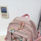 Cute Women Backpacks Waterproof Multi-Pocket Nylon School Backpack for Student Female Girls Kawaii Laptop Book Pack Mochilas