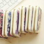 Floral Zipper Mini Wallet