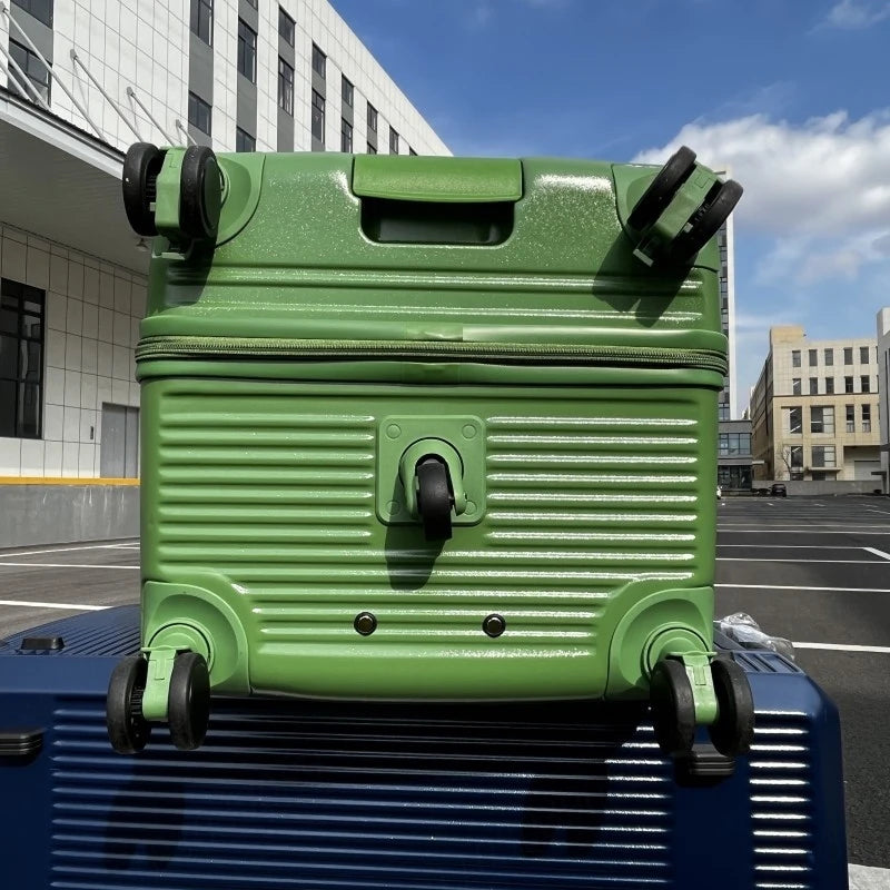Rectangular Suitcase Large Size Lightweight Rolling Luggage Travel Bag with Five Wheels PC Trolley Case Anti-Fall Unisex