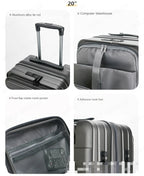 Large Capacity Travel Suitcase Rolling Luggage Suitcase Zipper Trolley Case Combination Lock Travel Suitcases with Wheels