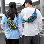 Waterproof Waist Bag Korean-style High-capacity Outdoor Sports Fanny Pouch Canvas Child Banana Bag for Girls Kids Bag