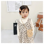Soft Plush Bear Rabbit Cartoon Children Coin Purse Cute Animal Zipper Kid Shoulder Bag Girl Messenger Bag Mini Handbag Purse