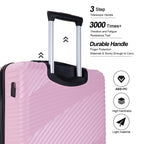 3-Piece Hardshell Lightweight Luggage Set with Spinner Wheels (20/24/28)