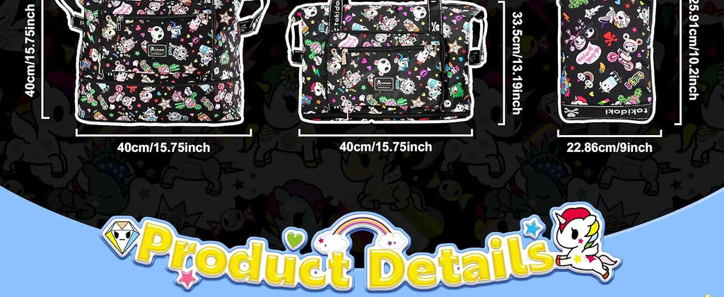 Tokidoki Unicorn Duffle Bag 40L Capacity
