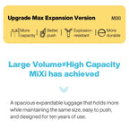 Mixi New Design Puristic Expandable Travel Luggage TSA Lock Lightweight Large Capacity PC Suitcases Spinner Wheels 20 24 26Inch