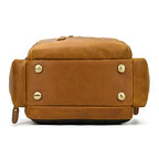 Newsbirds men's leather backpack retro luxury fashion style bagpack travel bag backpack school bag for man leather daypack men