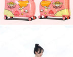 Travel kids luggage cartoon Riding trolley case children's riding suitcase can sit and ride rolling luggage gift travel bags