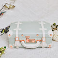 13/16/18 Inch Vintage Cosmetic Case Mini Carry-on Luggage Suitcase PU Lightweight Ready Bag Handbag Password Lock Makeup Box
