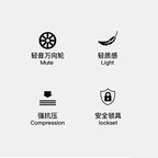 Small fresh 18 "airline cute trolley box passcode box travel luggage-free suitcase for men and women