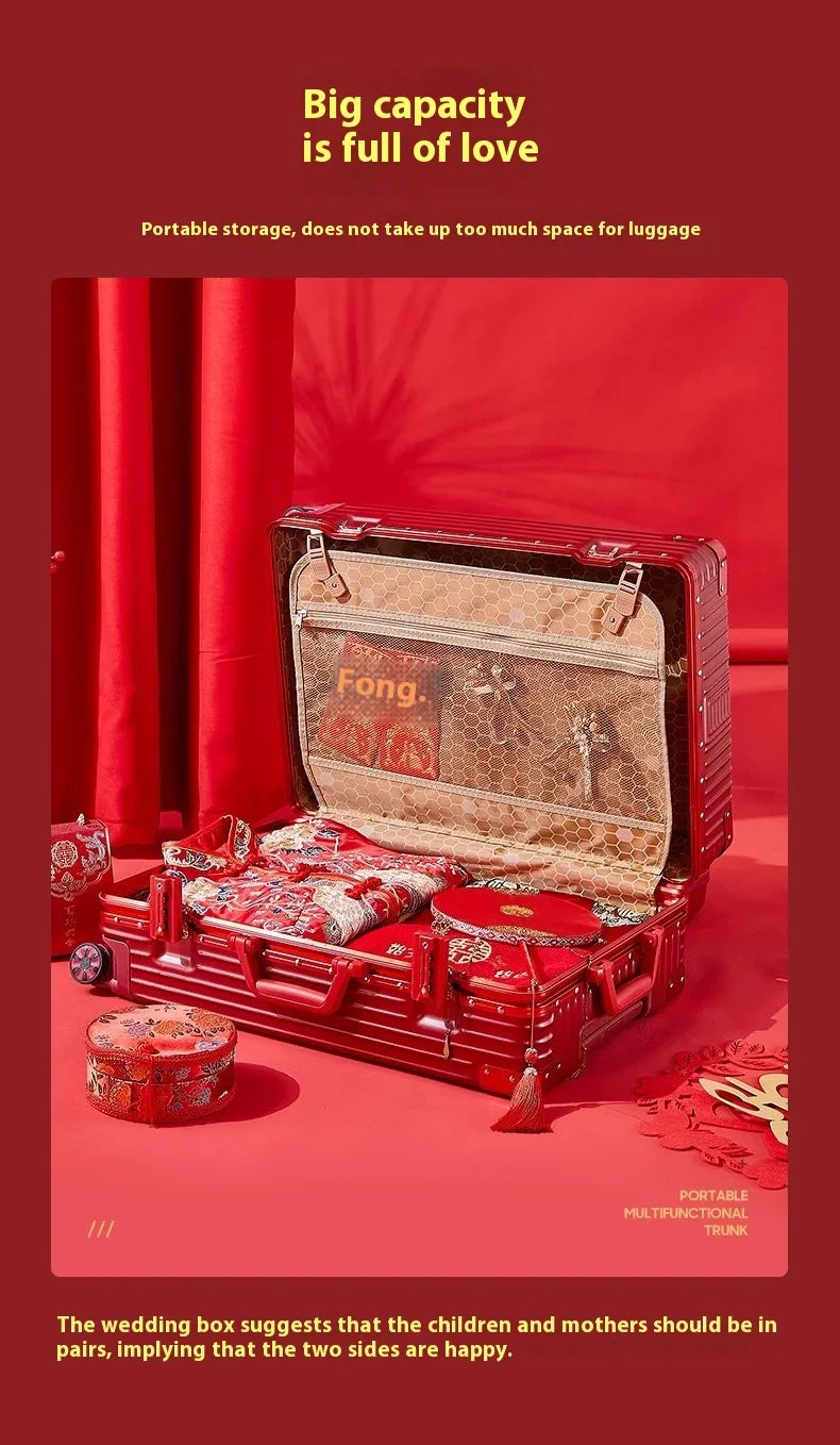 Suitcase Travel Suitcase Fashion Enterprise Suitcase Compact 20-28-inch Lightweight Carrier Roller Suitcase Makeup Box Set