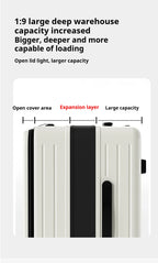 New Front Open Suitcase Hut Trolley Box 20/24/26 Inch High Quality Frame Large Capacity Suitcase Men's Ladies' Travel Case