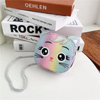 Cute Design Children's Small Cat Shoulder Bags Lovely Baby Girls Coin Purse Boys Kids Crossbody Bag Handbag Princess Accessories
