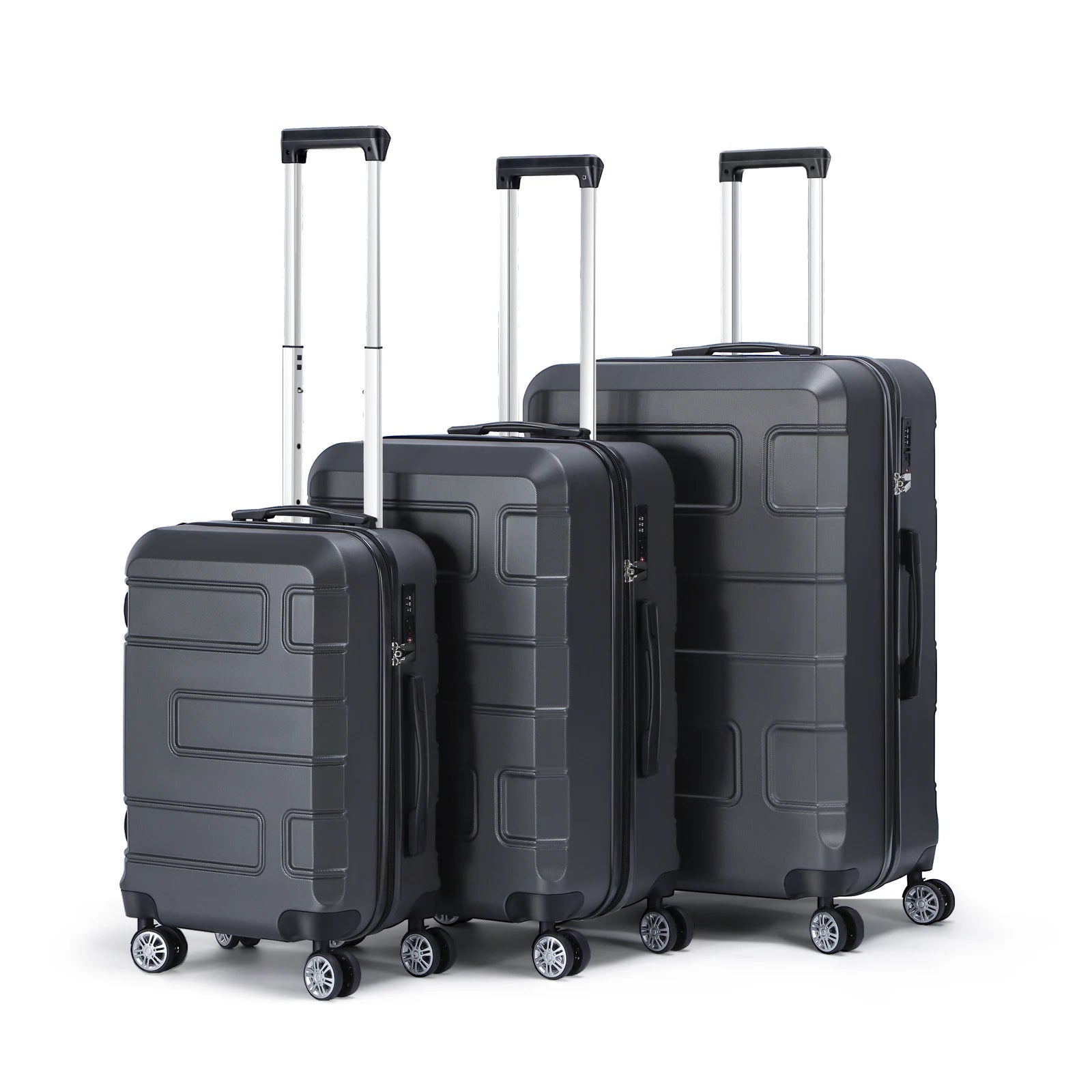 3-Piece Luggage Set with Spinner Wheels and TSA Lock (20/24/28)