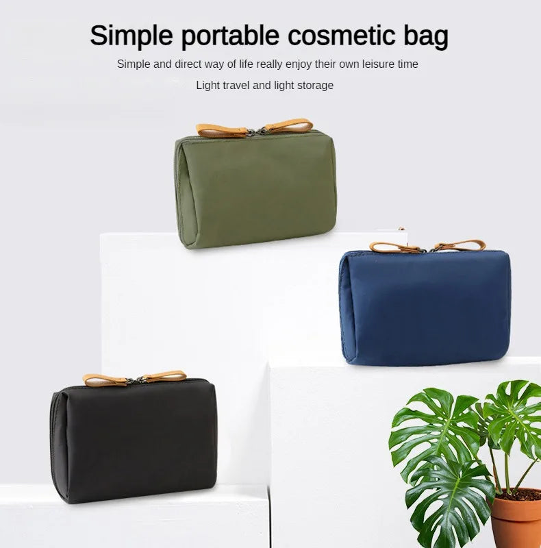 Portable Waterproof Women Makeup Bag Cosmetic Bag Coin Pouch Storage Bag Mini Lipstick Bag Small Bag Toiletry Bag Organizer Case