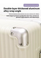 Suitcase Aluminum Frame with Colorful Silent Spinner Wheel TSA Lock Travel Trolley Case 20"Carry-on High-quality Rolling Luggage