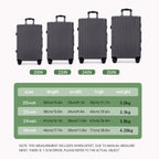 Trolley Luggage 20 24 26 28" Aluminum Frame Rolling Luggage Case USB Travel Suitcase on Wheels Combination Lock Carry on Luggage