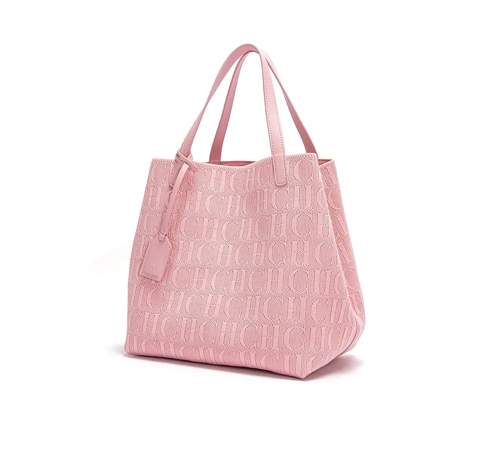 CH High Quality Craft Large Capacity Handbag Ladies Shoulder Bag Fashion Classic New Pure Color Outer Pocket Ladies Handbag