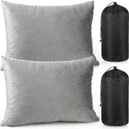 Shredded Memory Foam Travel Pillow with Storage Bag,