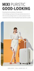 Mixi New Design Suitcase Carry On Luggage with Cup Phone Holder Hard Shell Rolling Luggage PC Spinner Wheels Trolley Case