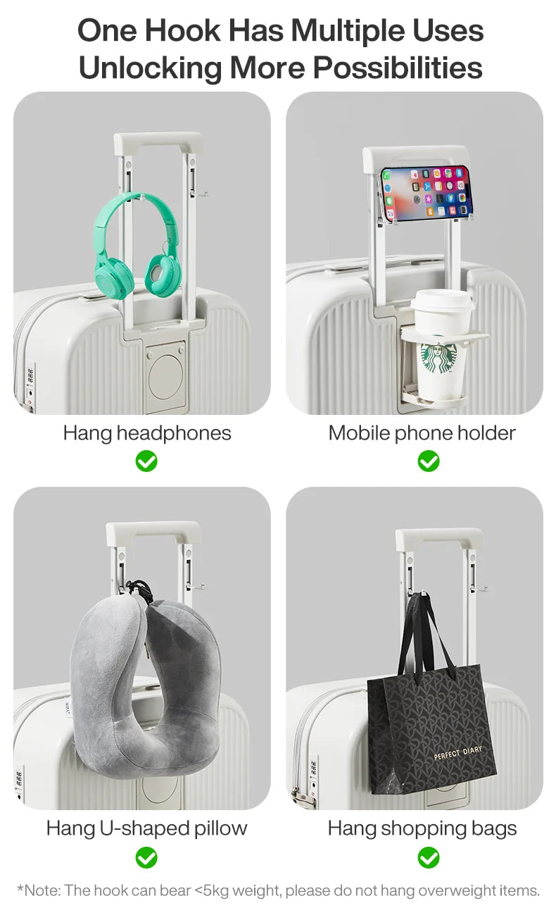 Mixi New Design Suitcase Carry On Luggage with Cup Phone Holder Hard Shell Rolling Luggage PC Spinner Wheels Trolley Case