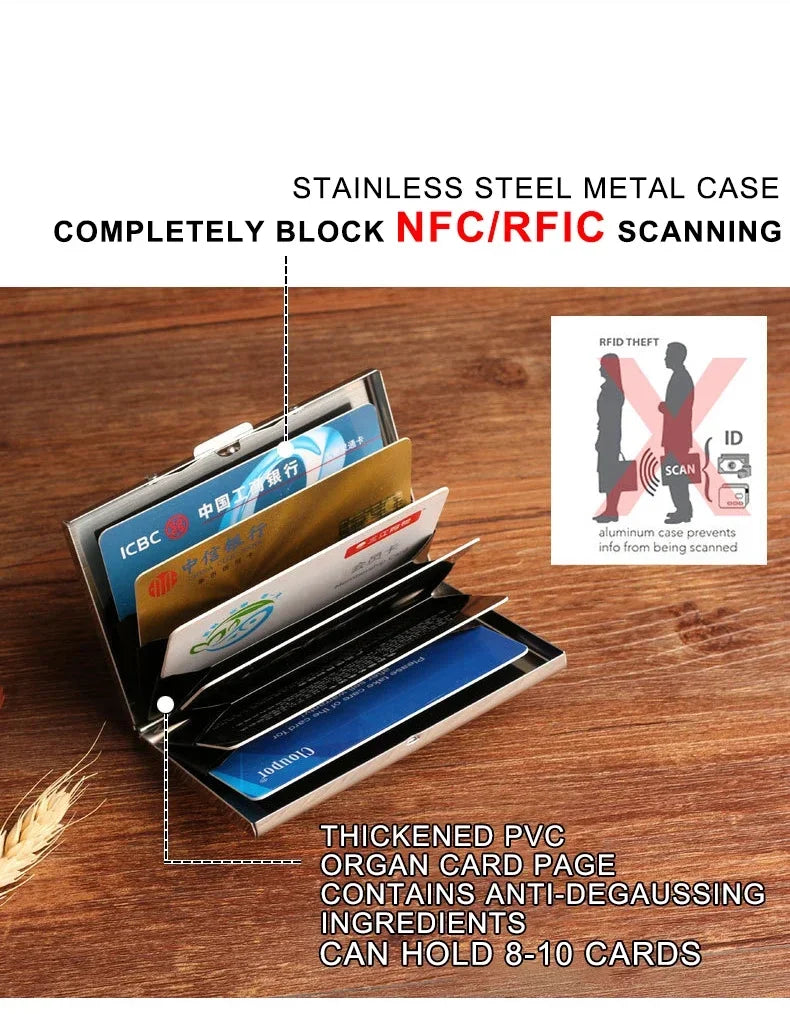 RFID Credit Card Holder Men's Slim Wallet