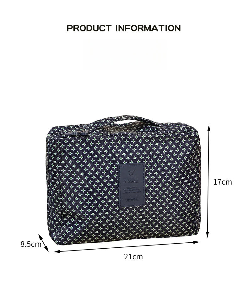 Women's Waterproof Makeup & Toiletries Travel Bag | Portable Cosmetic Organizer, Hanging Shower Pouch
