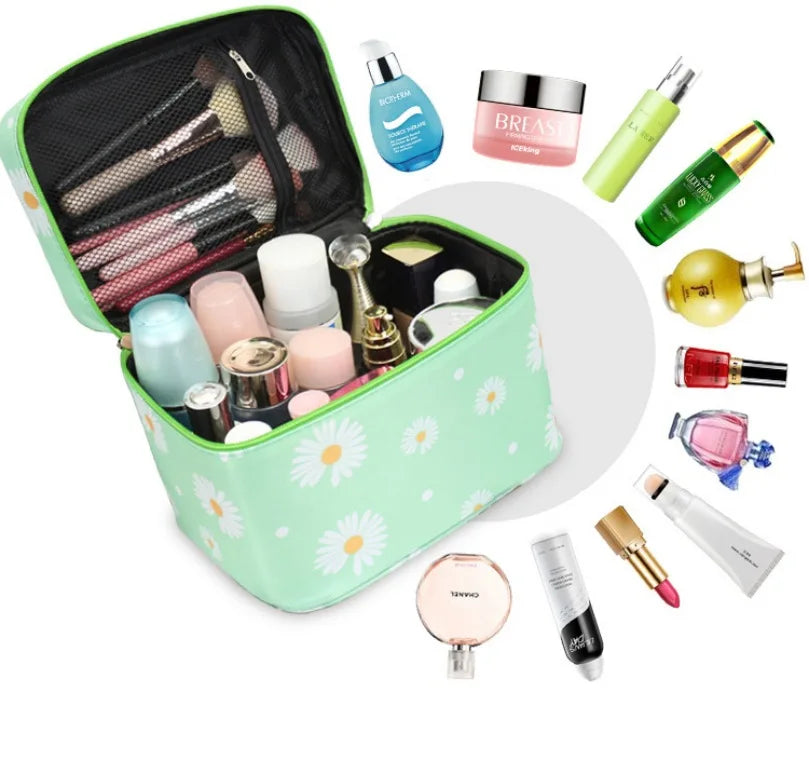 Waterproof Portable Women Makeup Bag High Capacity Toiletries Organizer Storage Cosmetic Cases Zipper Wash Beauty Pouch Travel