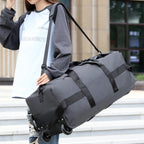 Travel Bag, Large-Capacity Handbag, Portable Outdoor Hand Luggage, Roller Travel Bag, Convenient and Practical Unisex Duffel Bag
