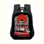Japan JDM Racing Car Print Backpack Engine Turbo Women Men Rucksack Children School Bags for Teenager Laptop Backpack Travel Bag