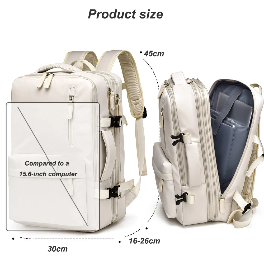Geestock Airplane Cabin Bags 45x30x20 Travel Backpack For Men Women Waterproof Hand Luggage Laptop Backpacks Carry On Backpack