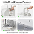 Mixi Carry-On Hardshell Luggage with Cup and Phone Holder with Spinner Wheels (20, 24, or 26")