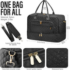 Large Travel Duffle Bag for Women,Carry on Overnight Bag Weekender Bags with Toiletry Bag with Shoe Compartment