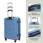 Luggage Sets 3 Piece, Suitcases with Double Spinner Wheel,Suitcase Set ABS Hard Case Luggage with Travel Duffle Bag