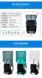 40L Outdoor Hiking Camping Backpack Large Capacity Waterproof Climbing Bag Travel Equipment Men Women's 2024 New Backpack