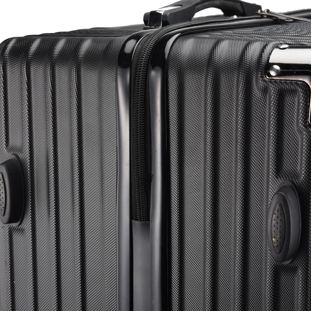 Roshanda 3-Piece Luggage Set Suitcase set 20 "24" 28 "ABS hard shell travel luggage set 4 Universal Swivel quiet Wheels