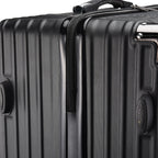 Roshanda 3-Piece Luggage Set Suitcase set 20 "24" 28 "ABS hard shell travel luggage set 4 Universal Swivel quiet Wheels