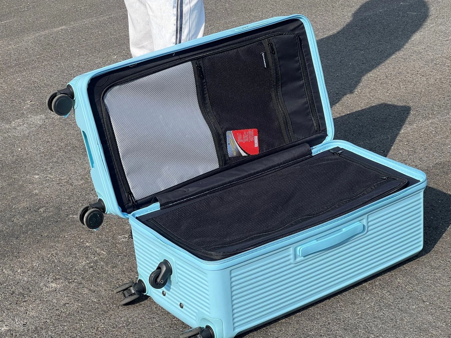Rectangular Suitcase Large Size Lightweight Rolling Luggage Travel Bag with Five Wheels PC Trolley Case Anti-Fall Unisex