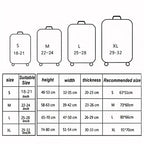 Thick Elastic Cartoon Luggage Protective Cover Zipper Suit For 18-32 inch Bag Suitcase Covers Trolley Cover Travel Accessories
