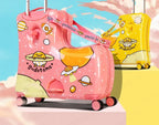 Travel kids luggage cartoon Riding trolley case children's riding suitcase can sit and ride rolling luggage gift travel bags