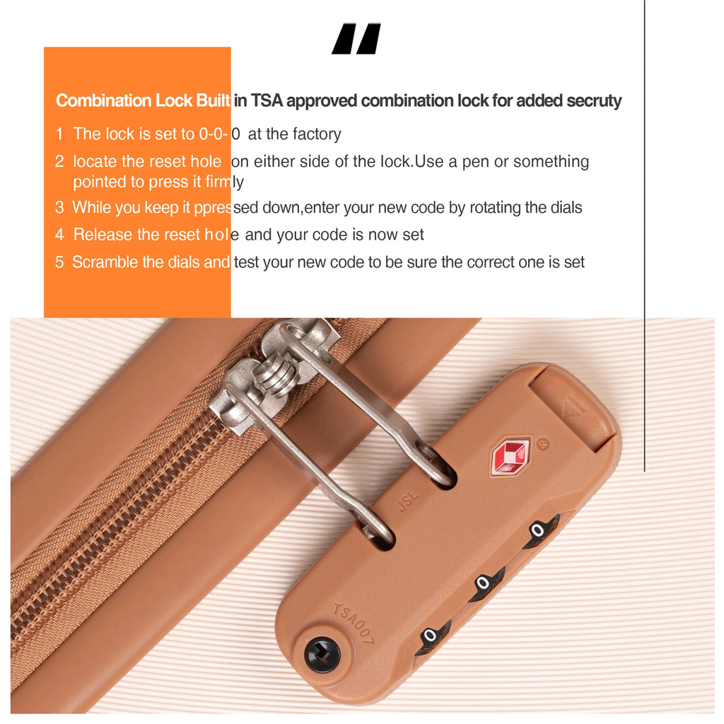 3-Piece ABS Luggage Set