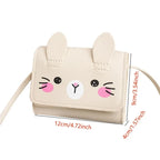 Kids Mini Handbag, Cute PU Shoulder Bag for Girls, Princess Coin Purse Wallet for Baby