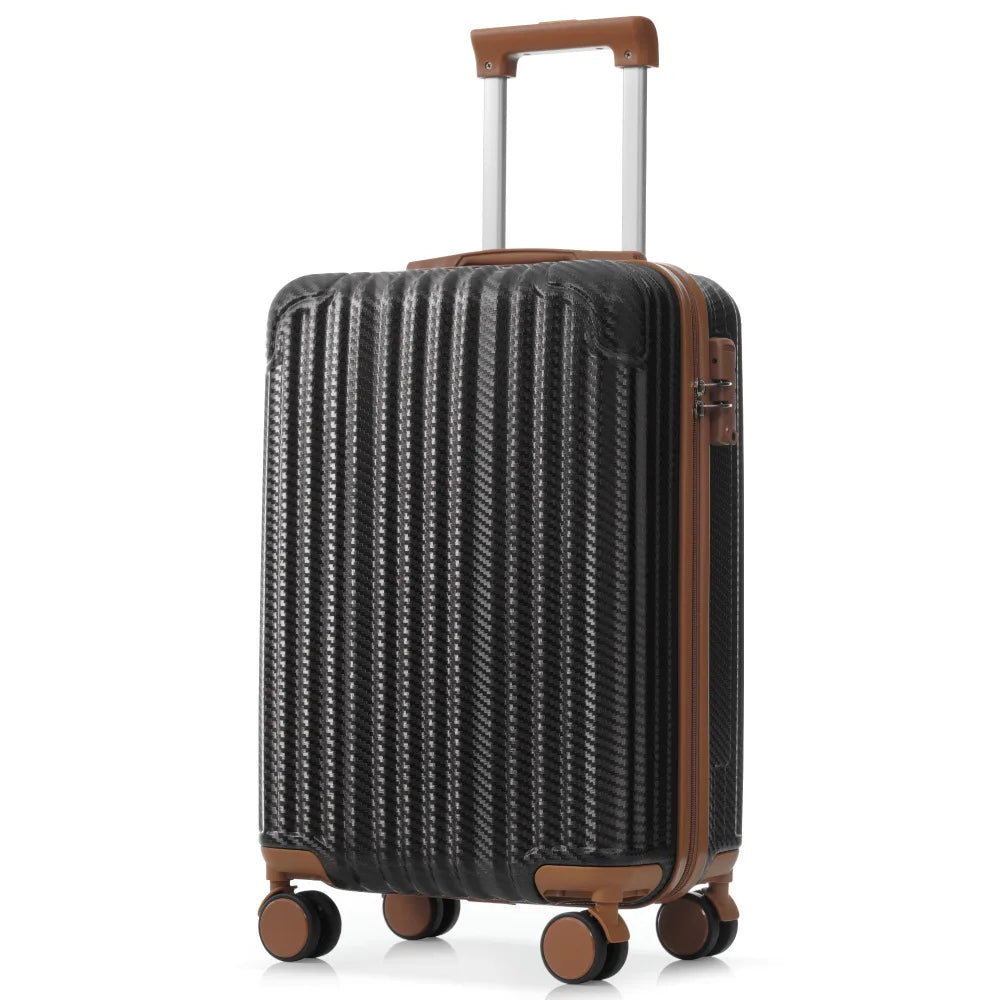 6pcs Hardshell ABS Luggage Set with Spinner Wheels and TSA Lock Side (Lightweight)