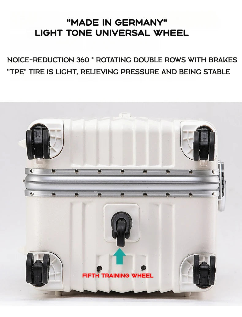 2024 New Durable Large Capacity Luggage Sets Suitcase USB Charging Men Carry-On Boarding Travel 24/26/28/30/34