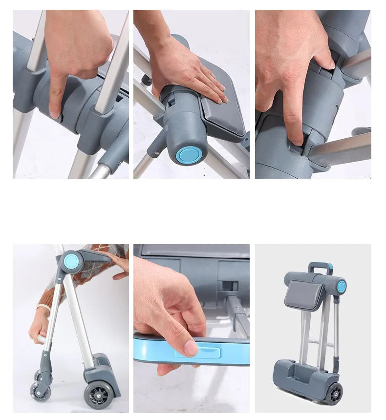 Kids Stroller Travel Suitcase Riding and Sitting Multi-function Waterproof and Wear Resistant Trunk Suitcase Luggage