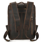 Newsbirds men's leather backpack retro luxury fashion style bagpack travel bag backpack school bag for man leather daypack men