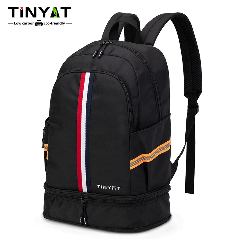 Tinyat Durable Casual Foldable Commute Schoolbags Fit 15.6 Inch Laptops With Multiple Pockets, Large Capacity Waterproof Outdoor