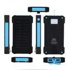 Lenovo 500000mAh Solar Power Bank Waterproof Outdoor Dual USB Ports Portable Solar Phone Charger Powerbank for Camping Travel