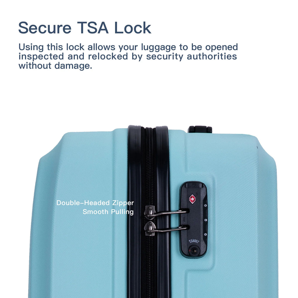Travelhouse Luggage Set 3 Piece Suitcase Set Double Spinner Wheels TSA Lock Carry-on luggage Clearance (20inch 24inch 28inch)